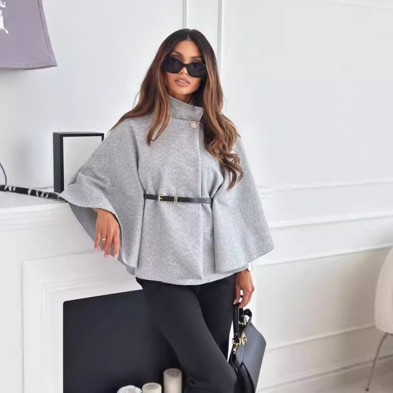 Cape Poncho élégante avec ceinture | Liora