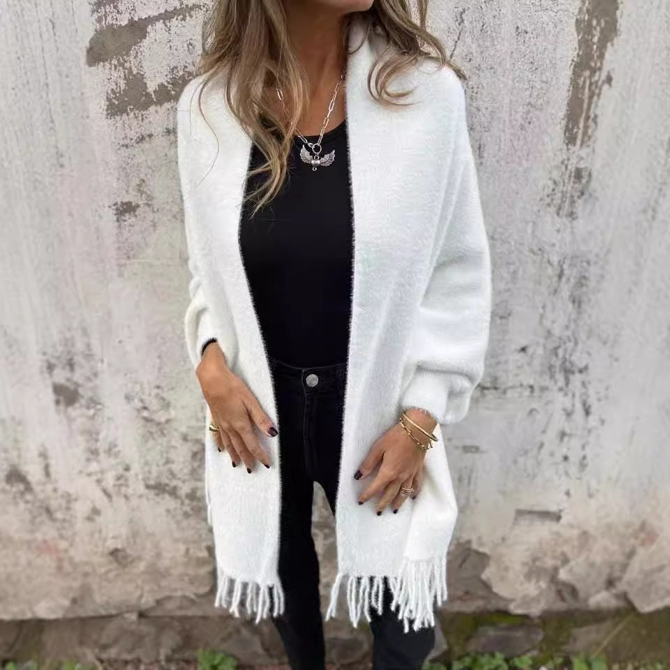 Manteau châle décontracté à manches longues | Naïs