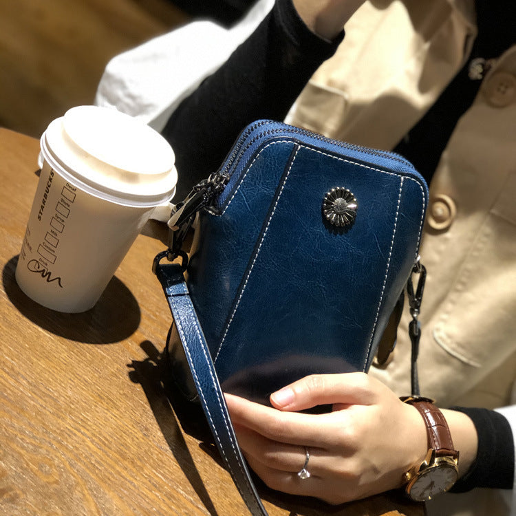 Sac élégant en Cuir rétro à Bandoulière | Delia