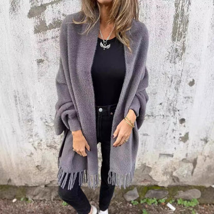 Manteau châle décontracté à manches longues | Naïs