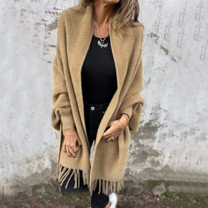 Manteau châle décontracté à manches longues | Naïs