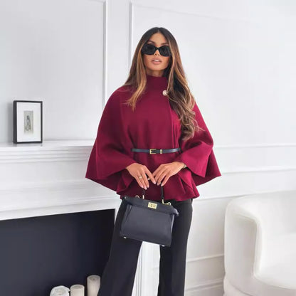 Cape Poncho élégante avec ceinture | Liora