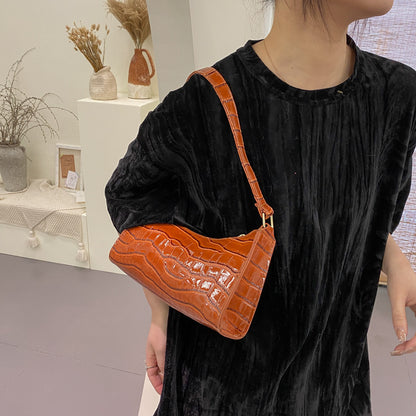 Sac à Bandoulière en Cuir Style Rétro | Ambre