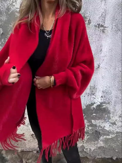 Manteau châle décontracté à manches longues | Naïs