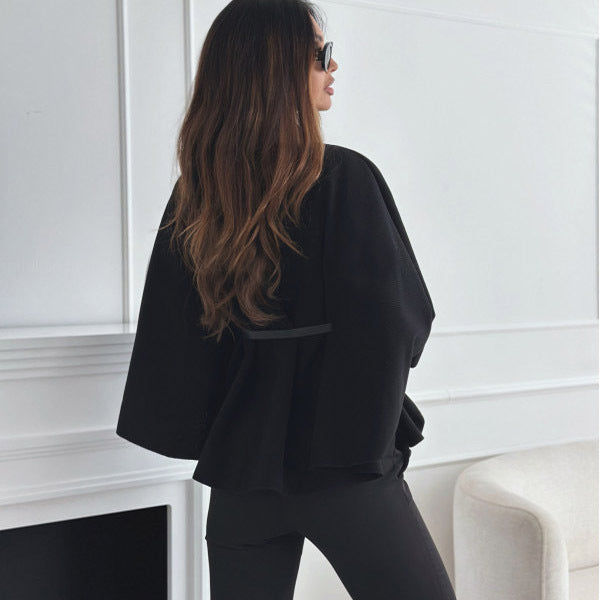 Cape Poncho élégante avec ceinture | Liora
