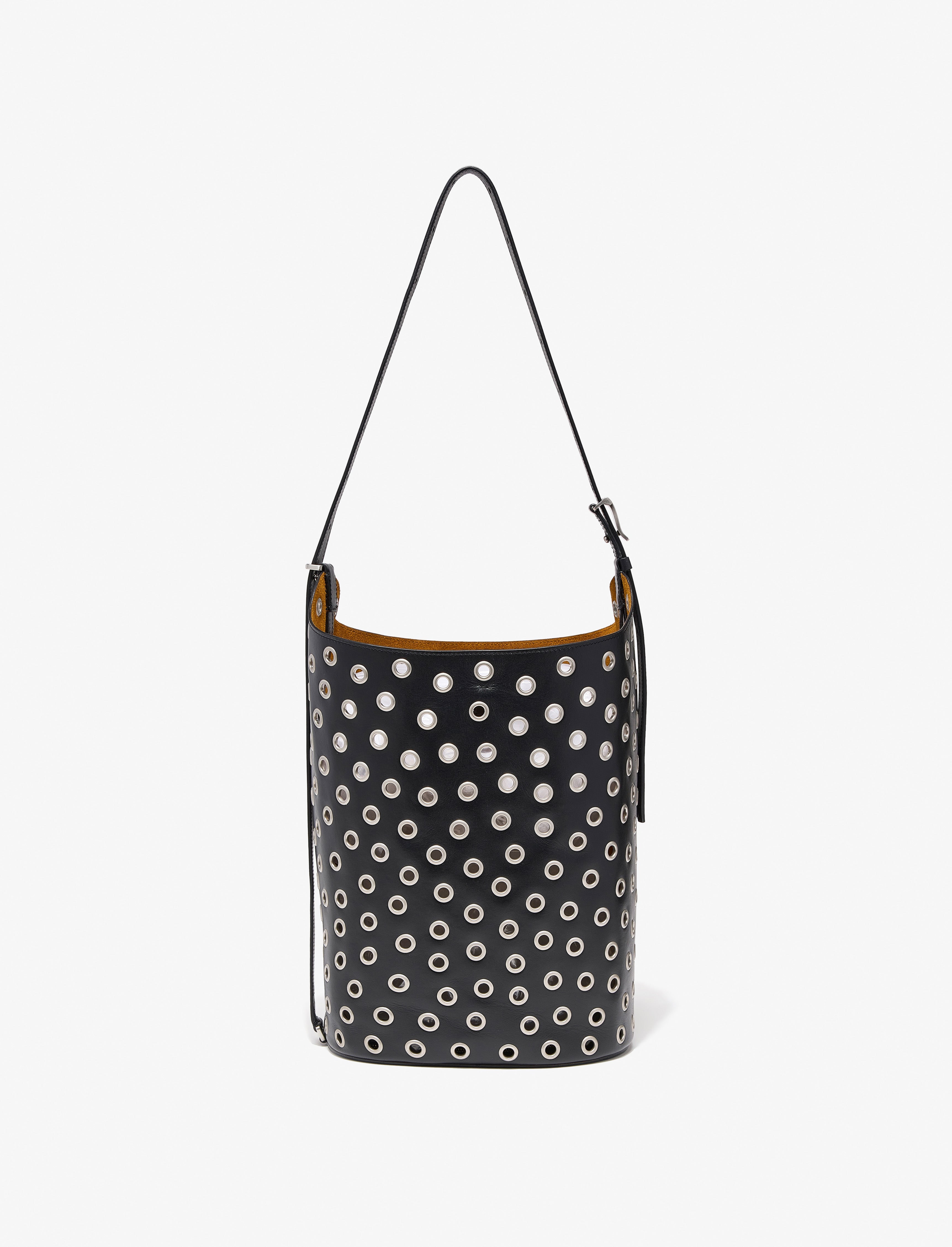 Brant Bucket Bag | Smooth Calfskin with Silver Grommets 0
