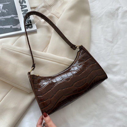 Sac à Bandoulière en Cuir Style Rétro | Ambre