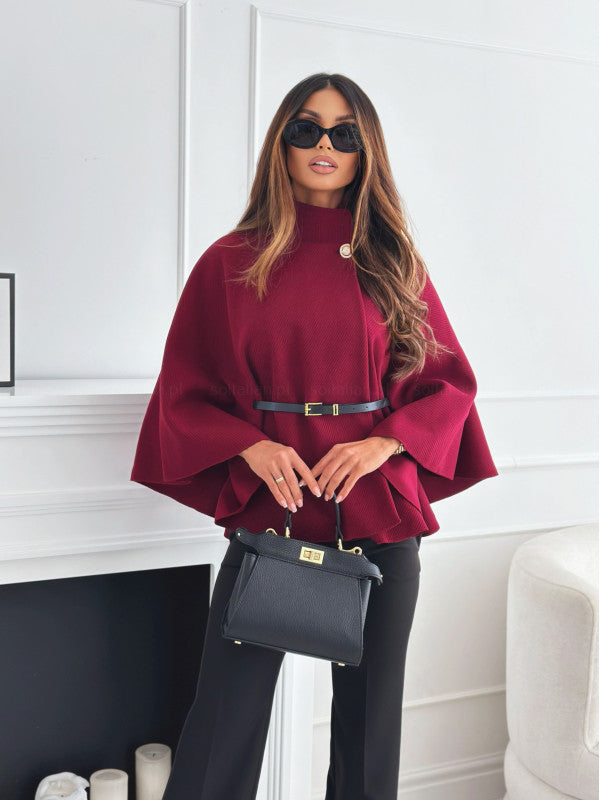 Cape Poncho élégante avec ceinture | Liora